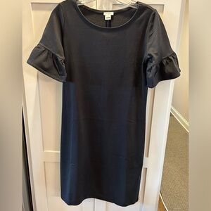 Jcrew black knit dress